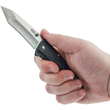 SOG Traction Lockback Knife TD1012-CP - 3.5-Inch Satin Blade With Black GRN Handle For Everyday Carry by SOG