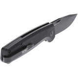 SOG Terminus SJ Blackout Folding Knife - 3 Inch D2 TiNi Blade With Black G10 Handle EDC Slip Joint by Sog