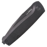 SOG Terminus SJ Blackout Folding Knife - 3 Inch D2 TiNi Blade With Black G10 Handle EDC Slip Joint by Sog