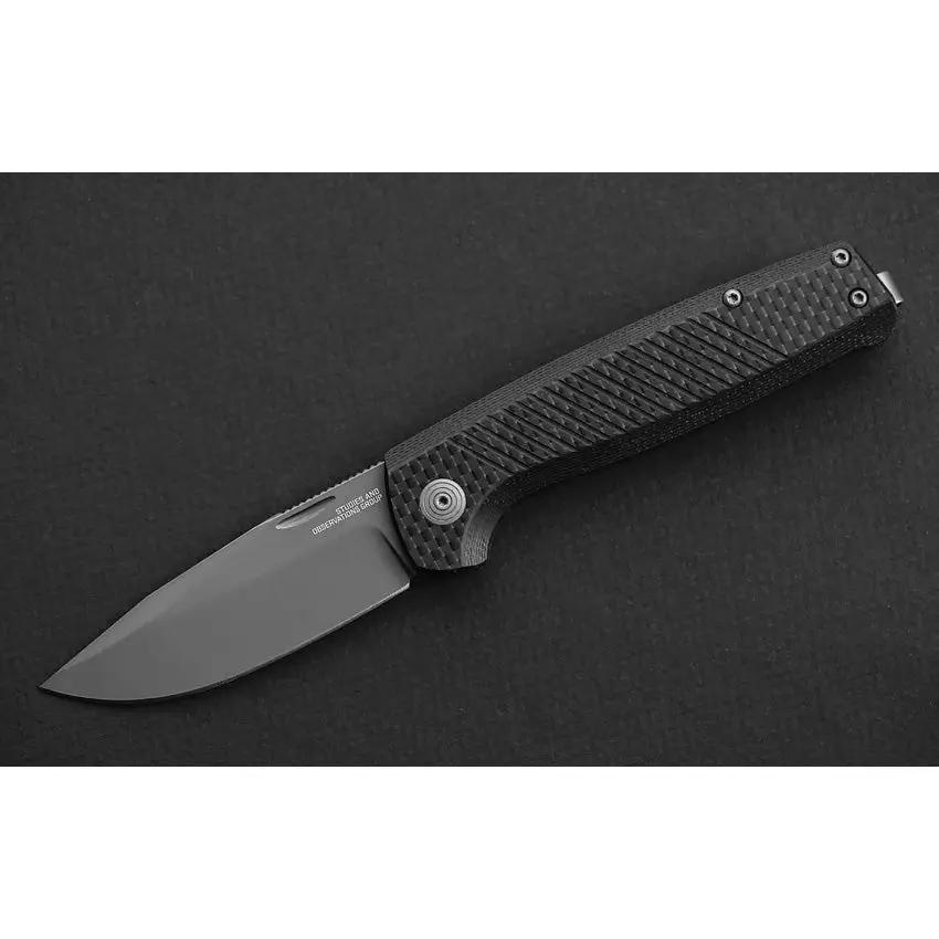 SOG Terminus SJ LTE Graphite Knife - TiNi D2 Blade Non Locking EDC Pocket Knife For Professionals by Sog