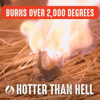 Hell's Fire Fire Starting Clay - Burns Over 2000 Degrees For Instant Ignition In Any Weather by Hell's Fire