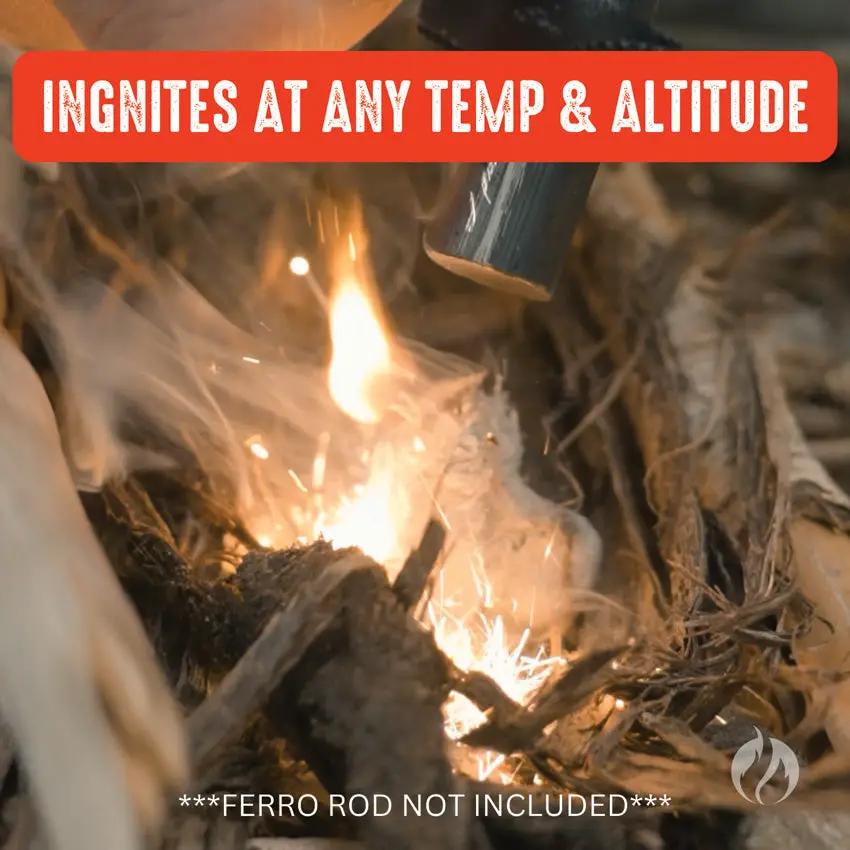 Hell's Fire Fire Starting Clay - Burns Over 2000 Degrees For Instant Ignition In Any Weather by Hell's Fire