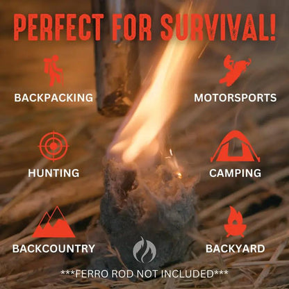 Hell's Fire Fire Starting Clay - Burns Over 2000 Degrees For Instant Ignition In Any Weather by Hell's Fire