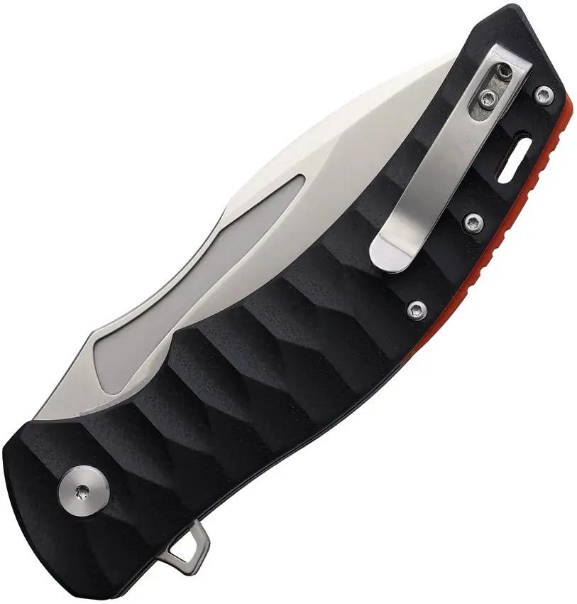 Spika Bushmaster Viper Linerlock KRBU-FL050 - 3.75 Inch Satin AUS-8 Blade, 5 Inch Closed, G10 Handle, Extended Tang by Spika
