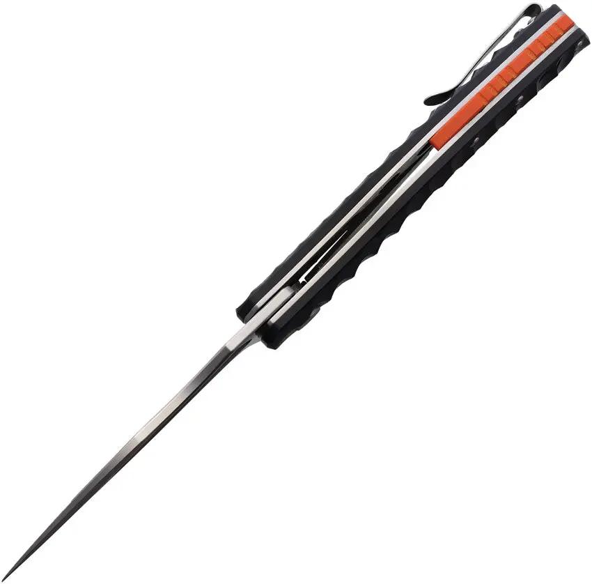 Spika Bushmaster Viper Linerlock KRBU-FL050 - 3.75 Inch Satin AUS-8 Blade, 5 Inch Closed, G10 Handle, Extended Tang by Spika