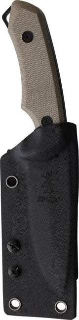 Spika Challenger Drop Point Knife 8 Inch Overall AUS8 Stainless Blade With Green Canvas Micarta Handle by Spika