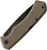 Spika Large Challenger Lockback Knife - Durable AUS 8 Stainless Blade And Green Canvas Micarta Handle by Spika