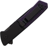 Se7en Plus Lizard Linerlock Purple - D2 Tool Steel Drop Point Blade With Purple G10 Handle by Se7en Plus