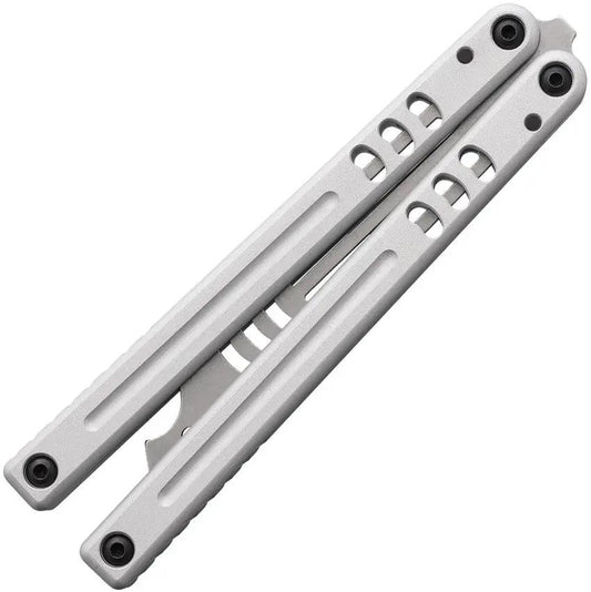 Squid Industries Mako V5 Trainer - Satin Finish Blade Silver Aluminum Handle Bottle Opener Included by Squid Industries