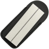 Super Diamond Sharpener - 400 Grit Diamond Stone With Black Leather Sleeve For Precise Edges 3 X 1 Inches Clam Packed by Super