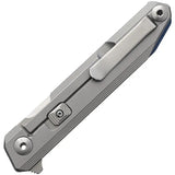 SRM Knives 1162 Framelock - Bead Blast 14C28N Sandvik Stainless Tanto Blade With Carbon Fiber Inlay by SRM Knives