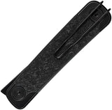 SRM Knives Enso Linerlock Black 131M-GB - 4 Inch Closed, 2.88 Inch 14C28N Sandvik Stainless Blade, Black G10 Handle by SRM Knives