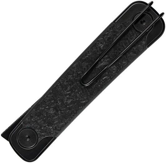 SRM Knives Enso Linerlock Black 131M-GB - 4 Inch Closed, 2.88 Inch 14C28N Sandvik Stainless Blade, Black G10 Handle by SRM Knives