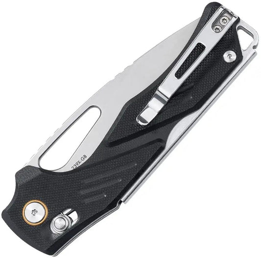 SRM Knives Mirage 239X Ambi Lock Knife - Black G10 Handle With D2 Blade Pocket Clip by SRM Knives