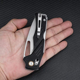 SRM Knives Mirage 239X Ambi Lock Knife - Black G10 Handle With D2 Blade Pocket Clip by SRM Knives