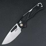 SRM Knives Mirage 239X Ambi Lock Knife - Black G10 Handle With D2 Blade Pocket Clip by SRM Knives
