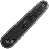 SRM Knives Twin 251MB AmbiLock Knife Carbon Fiber Handle With Bohler N680 Dagger Blade 4in Closed by SRM Knives