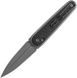 SRM Knives Twin 251MB AmbiLock Knife Carbon Fiber Handle With Bohler N680 Dagger Blade 4in Closed by SRM Knives