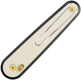 SRM Knives Twin 251MB Ambi Lock Ivory Dagger Lock Knife 4 Inch Closed 3 Inch Bohler N680 Blade - Ambidextrous Locking by SRM Knives