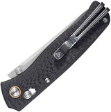 SRM Knives 255L Ambi Lock CF 255L-CB2 - Ambidextrous Locking Knife With Carbon Fiber Handle by SRM Knives