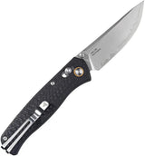SRM Knives 255L Ambi Lock CF 255L-CB2 - Ambidextrous Locking Knife With Carbon Fiber Handle by SRM Knives