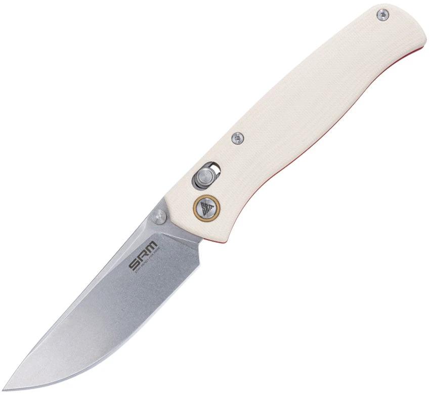 SRM Knives 255L-GK Ambi Lock White 255L-GT2 by SRM Knives