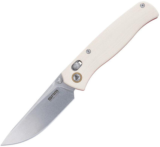 SRM Knives 255L-GK Ambi Lock White 255L-GT2 by SRM Knives