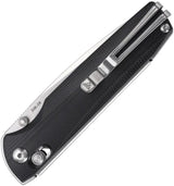 SRM Knives 258L Ambi Lock 258L-GB - Ambidextrous Lock Knife With 3.5 Inch D2 Blade And Black G10 Handle by SRM Knives