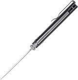 SRM Knives 258L Ambi Lock 258L-GB - Ambidextrous Lock Knife With 3.5 Inch D2 Blade And Black G10 Handle by SRM Knives