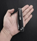 SRM Knives 258L Ambi Lock 258L-GB - Ambidextrous Lock Knife With 3.5 Inch D2 Blade And Black G10 Handle by SRM Knives