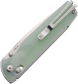 SRM Knives 258L Ambi Lock Jade G10 Handle D2 Tool Steel Blade Pocket Clip Boxed 4.5 Inch Closed - Ambidextrous Lock by SRM Knives