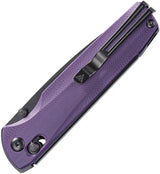 SRM Knives 258L Ambi Lock Purple - Ambidextrous Locking Knife With Purple G10 Handle And D2 Blade by SRM Knives