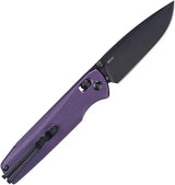 SRM Knives 258L Ambi Lock Purple - Ambidextrous Locking Knife With Purple G10 Handle And D2 Blade by SRM Knives
