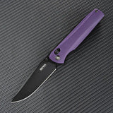SRM Knives 258L Ambi Lock Purple - Ambidextrous Locking Knife With Purple G10 Handle And D2 Blade by SRM Knives