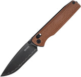 SRM Knives Terrier Ambi Lock Brown 258L-MN2 by SRM Knives