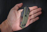 SRM Knives Cub 261M Ambi-Lock - OD Green G10 Handle And Black PVD 154CM Blade Everyday Carry by SRM Knives