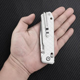 SRM Knives Rubik Ambi Lock White 7228BGT - Ambidextrous Lock Knife White G10 Handle by SRM Knives