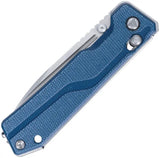 SRM Knives Rubik Ambi Lock Blue 7228B-ME2 - Ambidextrous Locking Knife With Blue Canvas Micarta Handle by SRM Knives