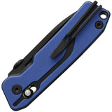 SRM Knives Rubik 7228 Blue - D2 Tool Steel Blade, Blue G10 Handle, Thumb Disk, Pocket Clip by SRM Knives