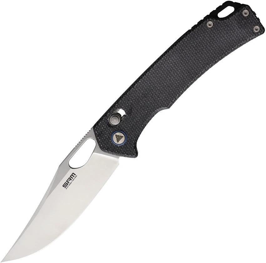 SRM Knives 9203 Ambi Lock Black Micarta 9203-MB by SRM Knives