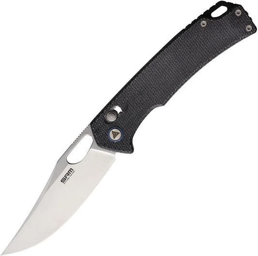 SRM Knives 9203 Ambi Lock Black Micarta 9203-MB by SRM Knives