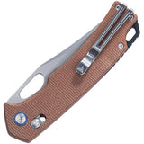 SRM Knives 9203 Ambi Lock Brn Micarta 9203-MN2 by SRM Knives