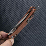 SRM Knives 9203 Ambi Lock Brn Micarta 9203-MN2 by SRM Knives