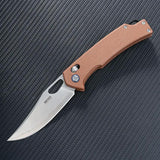 SRM Knives 9203 Ambi Lock Brn Micarta 9203-MN2 by SRM Knives