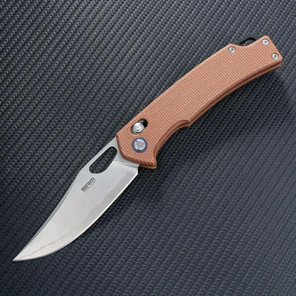 SRM Knives 9203 Ambi Lock Brn Micarta 9203-MN2 by SRM Knives