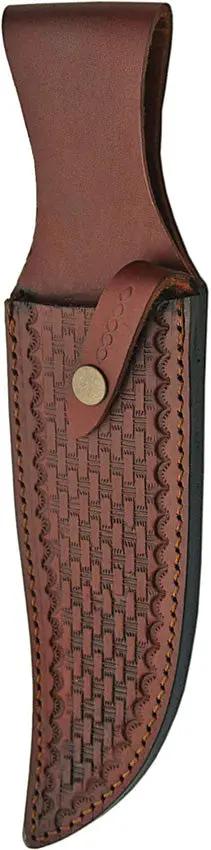 Steel Stag Iron Cougar II Bowie SS-3320 - Satin Blade Stag Handle Full Tang Belt Sheath Included by Steel Stag