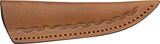 Steel Stag Stag Hunter SS7016 One Piece Curved Stag Handle With Brass Guard And Brown Leather Belt Sheath by Steel Stag