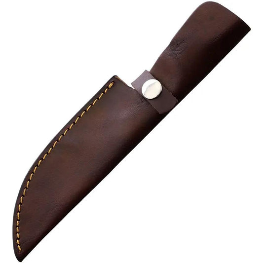 Steel Stag Stag Hunter SS-7030 - Satin 5 Inch Stainless Blade With Stag Handle And Brass Guard by Steel Stag