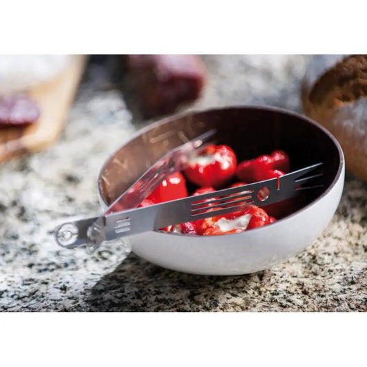Swiss Advance MONO Coconut Bowl White - Polished 5 Inch Stackable Bowl Suitable For Hot Food by Swiss Advance