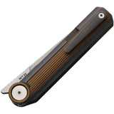 Stedemon NOC MT20 Framelock - Bohler M390 Tanto Blade With Bronze Gray Titanium Handle Extended Tang by Stedemon